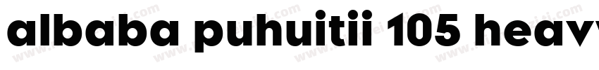 albaba puhuitii 105 heavy字体转换